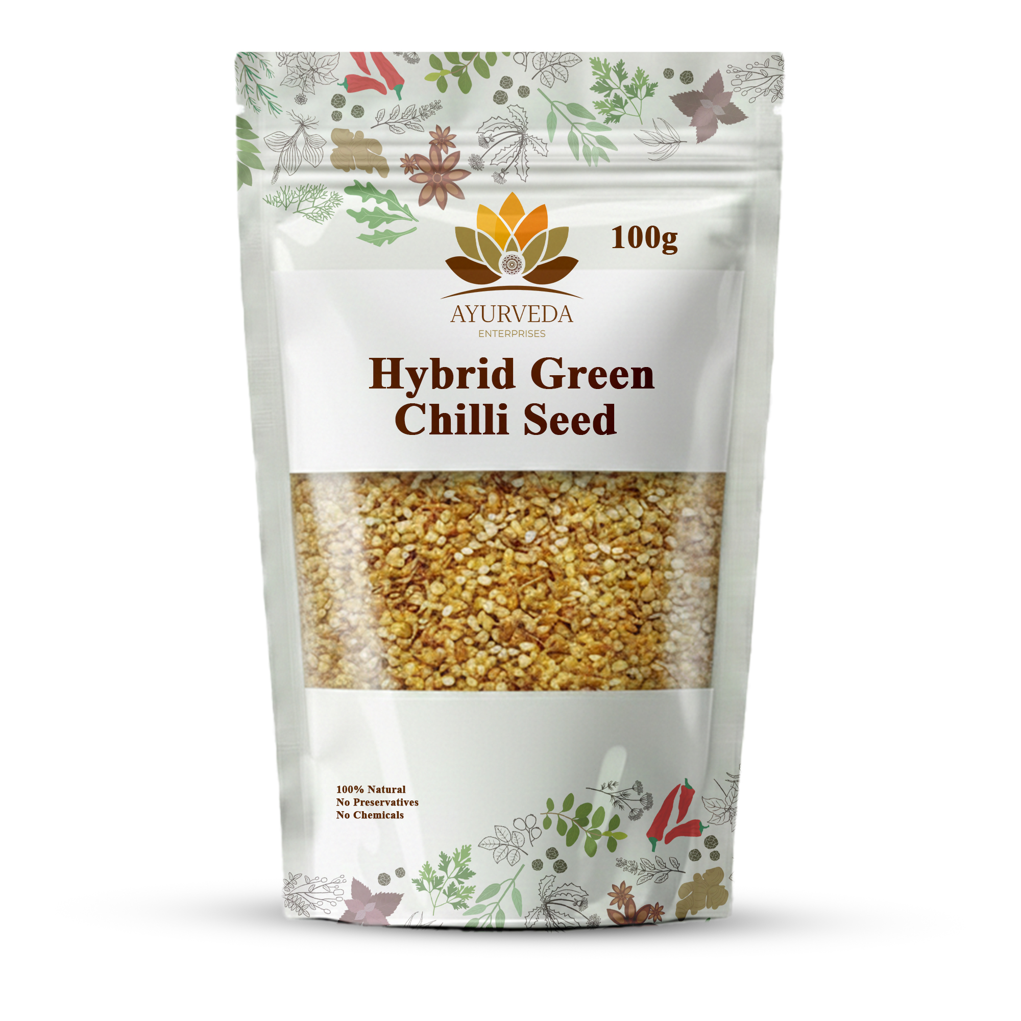 Hybrid Green Chilli Seeds 100g (Pack of 4) are carefully selected for superior germination, strong plant growth, and high productivity. This hybrid variety is known for producing uniform, vibrant green chillies with good size and quality, making it suitable for both kitchen gardens and commercial farming. The seeds perform well in various climatic and soil conditions when provided with proper care, watering, and sunlight. With consistent growth and reliable yield potential, this pack of 4 offers excellent value for growers looking for productive and healthy chilli cultivation throughout the season.