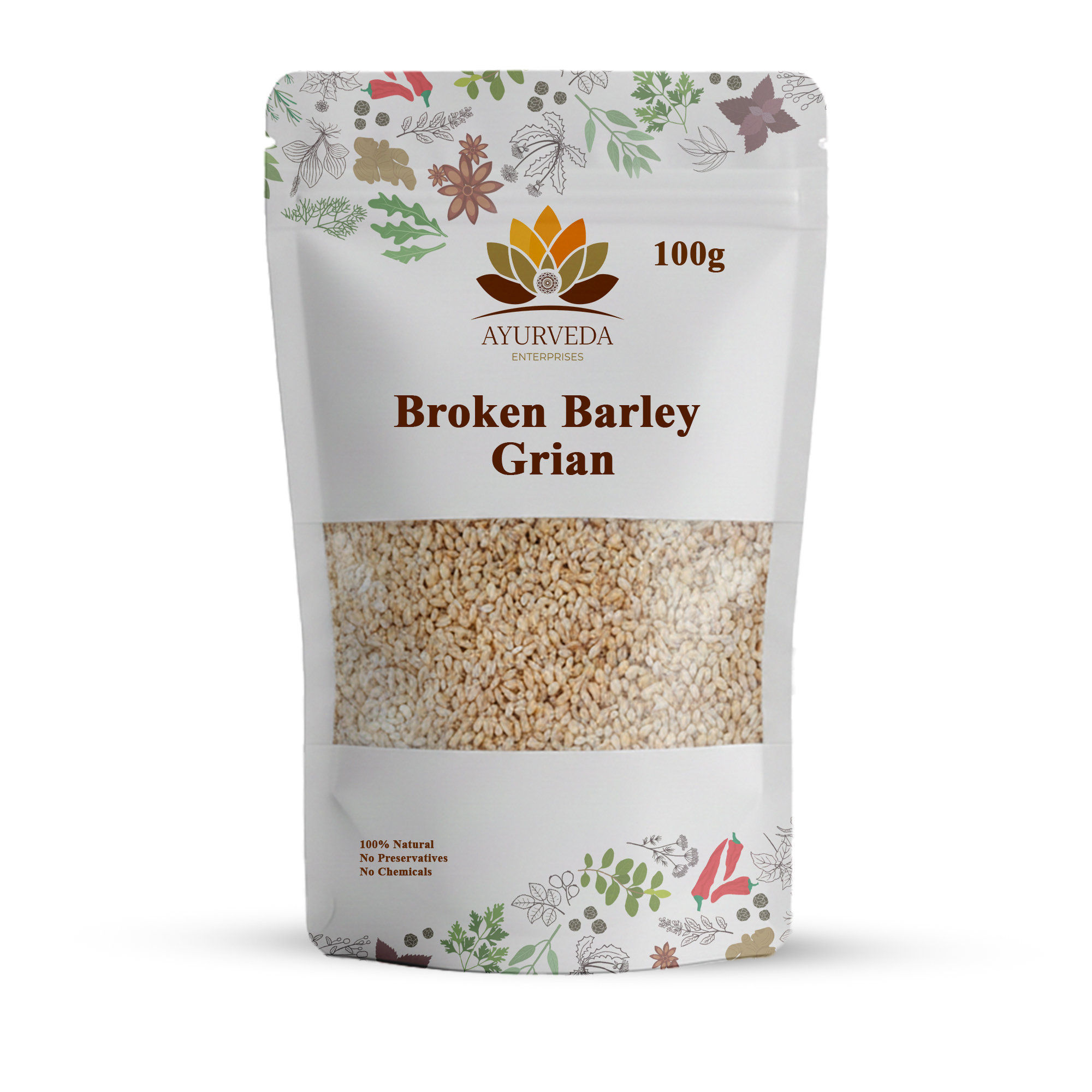 Broken Barley Grain 100g (Pack of 5)
